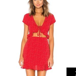 Superdown Mercy polka dot dress